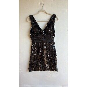Twenty-One Black Sequin Mini Party Dress Medium
